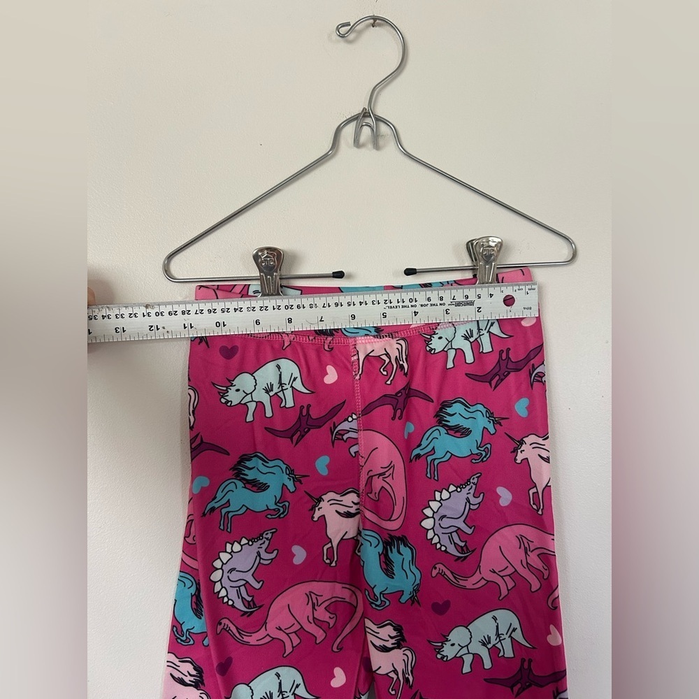 Kombi B3 Velvet Fleece Set Childrens Pink Unisaurus Kids Size Large (Age 6-7) - Picture 9 of 14